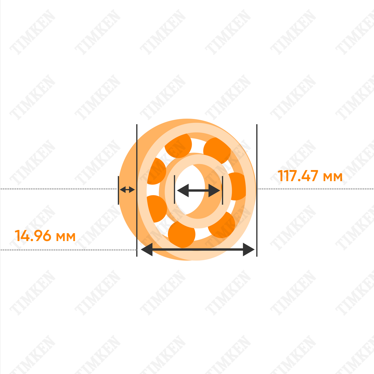 Подшипник роликовый конический LM 654648DW-90079