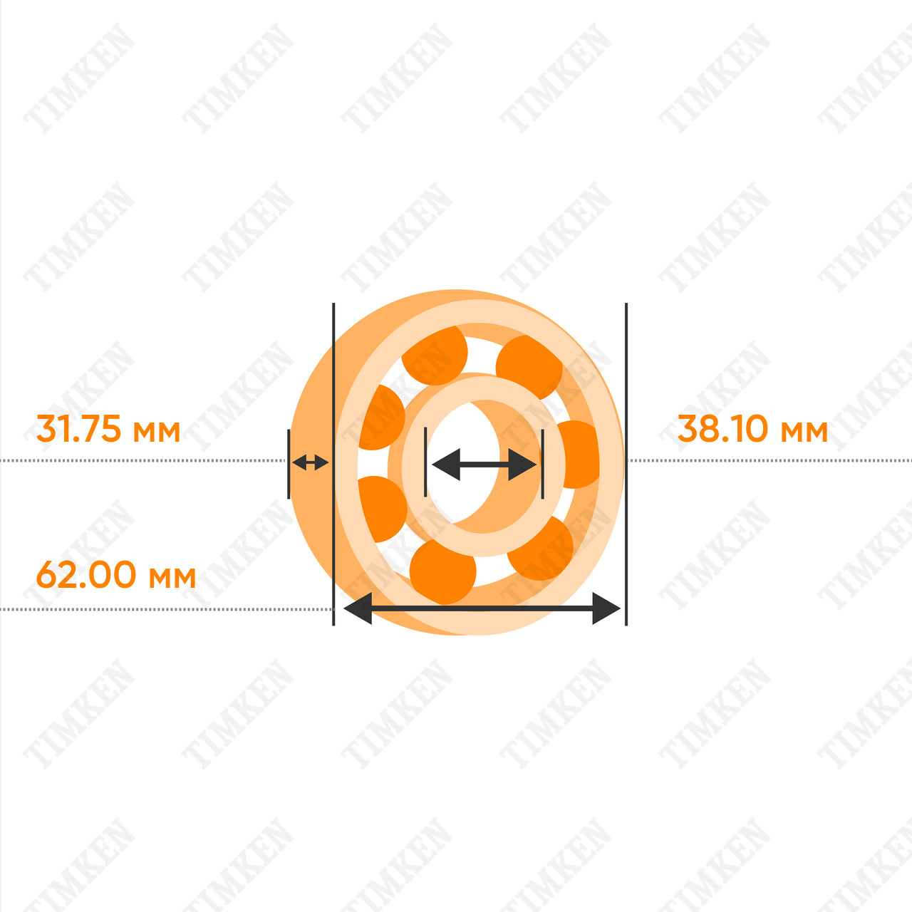 Корпусной подшипник UC 206-20