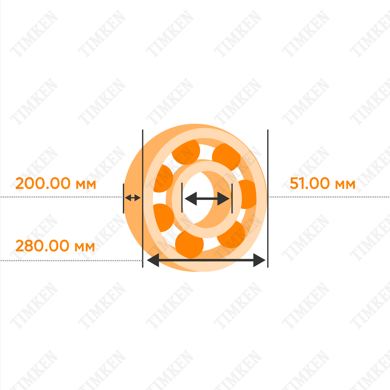 Подшипник роликовый конический 32940M-90KM1